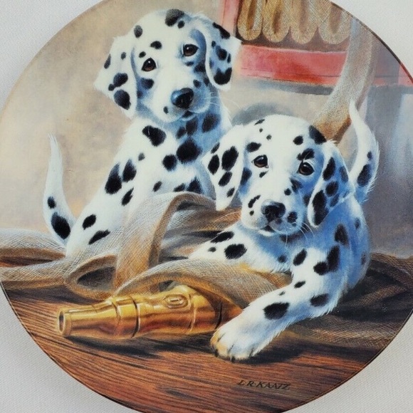 Its a Dog's Life - We've Been Spotted Knowles 8 Inch Collector Plate - Picture 4 of 4